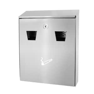 Stainless Steel Wall Mounted Cigarette Disposal Station Outdoor Ashtray