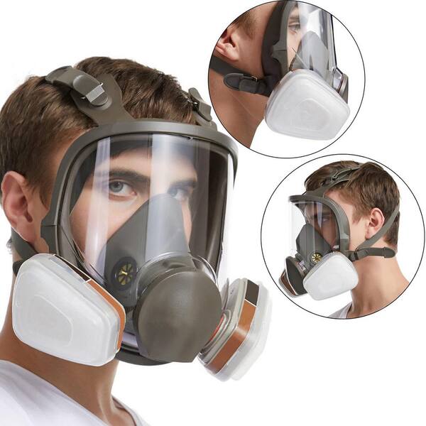 Reusable Full Face Respirator Mask With Filters For Martinique