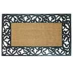 Nedia Home 18015 Rubber Coir 22 x 36 Mat, Acanthus, Personalized