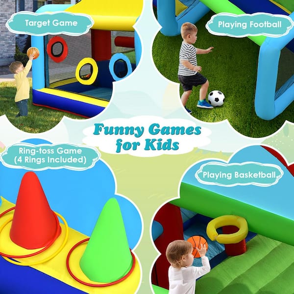 Costway Inflatable Bounce House Kids Jumping Playhouse Indoor & Outdoor  Without Blower : Target