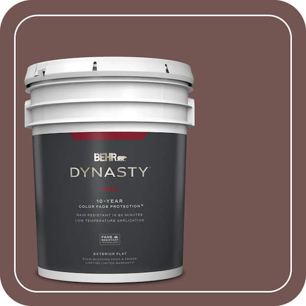 BEHR DYNASTY 5 gal. #MQ1-53 Rosy Sandstone Flat Exterior Stain-Blocking Paint & Primer