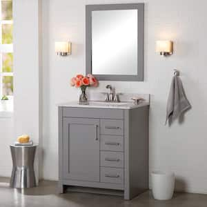 Westcourt 36 in. W x 22 in. D x 34 in. H Bath Vanity Cabinet without Top in Sterling Gray