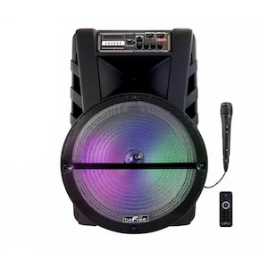 15 in. Bluetooth Portable Party Speaker with LED Lights