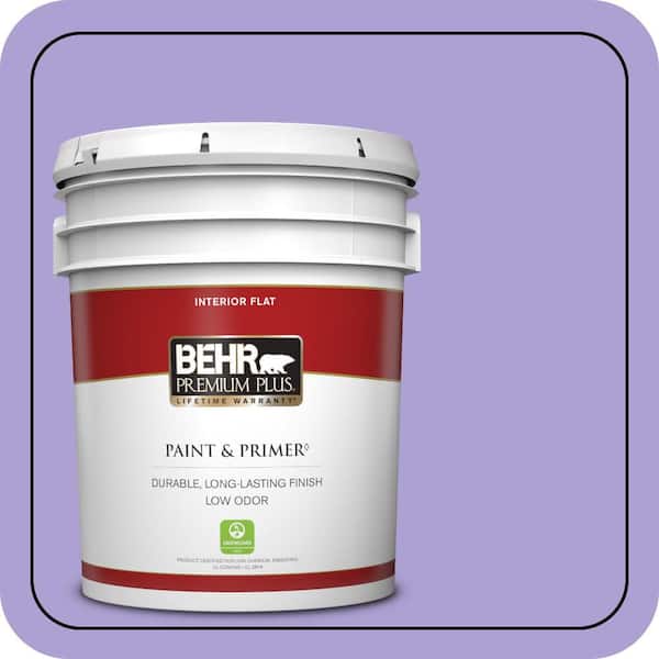 BEHR PREMIUM PLUS 5 gal. #P560-4 Magic Wand Flat Low Odor Interior Paint & Primer