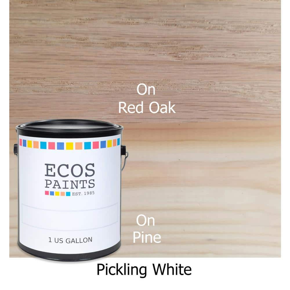 Ecos 1 Qt Pickling White Woodshield Interior Stain Pickling Qt The Home Depot