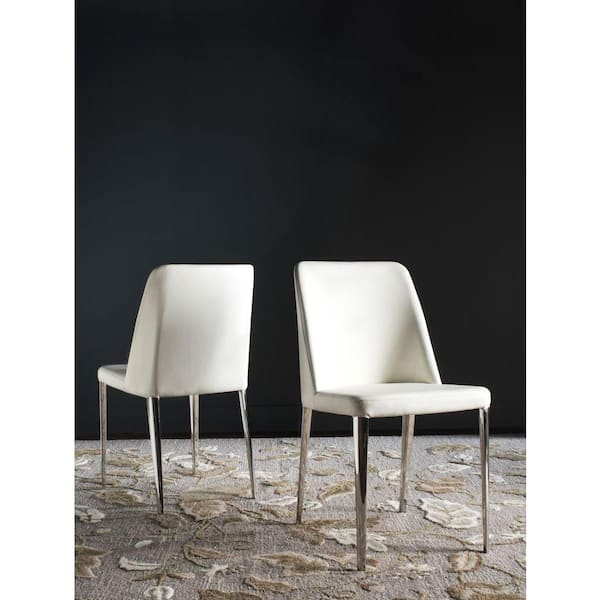Baltic White Bicast Leather Dining Chair (Set of 2)