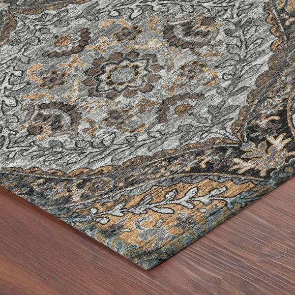 Chantille Machine Washable Indoor/Outdoor Abstract ACN2698 Gray 10 ft. x 14 ft. Area Rug