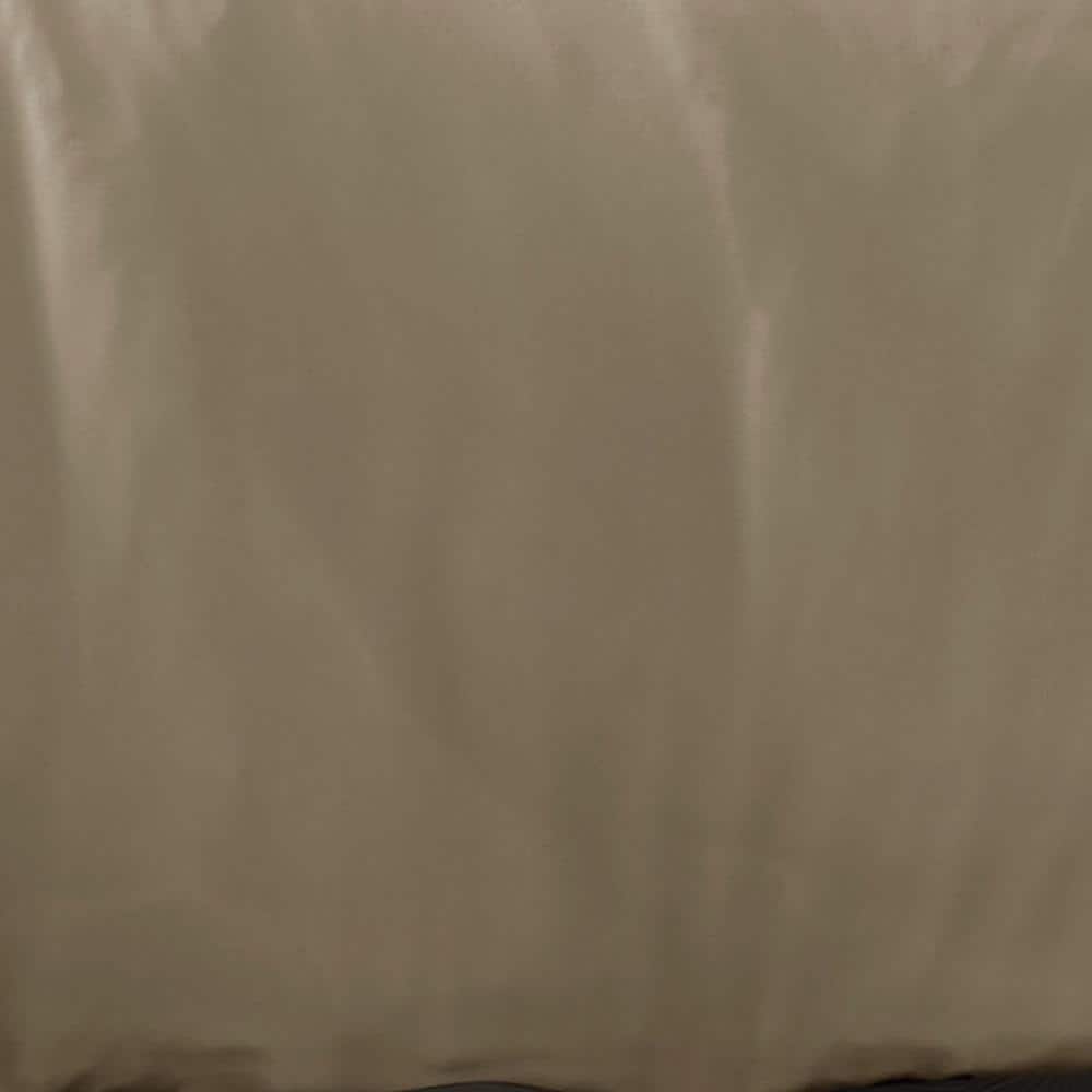Khaki Full/Queen Microfiber Duvet Cover Set with Shams