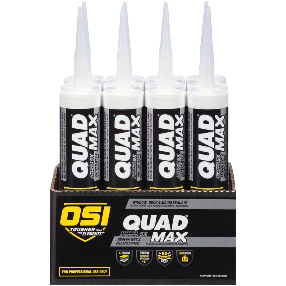 QUAD Max 9.5 fl. oz. Blue #861 Exterior, Window, Door, and Siding Caulk Sealant (12-pack) price history on PriceWatchPro