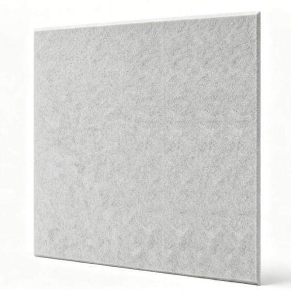 48 in. x 24 in. x 0.48 in. Sound Absorbing Noise Dampening Acoustic Panel Wall Treatment, Fiberglass, Gray, (1 pack)