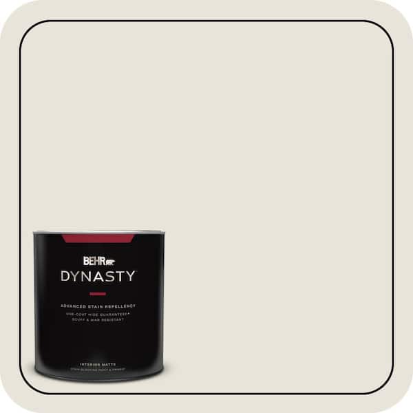 BEHR DYNASTY 1 qt. #BWC-13 Smoky White Matte Interior Stain-Blocking Paint & Primer