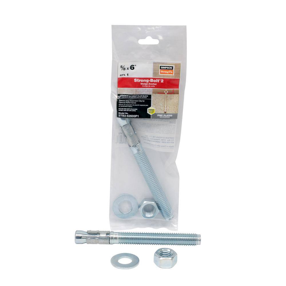 Have A Question About Simpson Strong Tie Strong Bolt 5 8 In X 6 In 