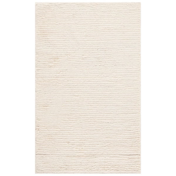 Casablanca 2 ft. x 3 ft. Ivory Marle Striped Area Rug