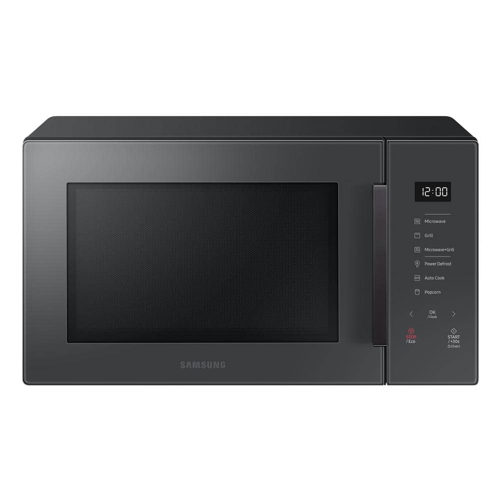 Samsung 1.1 cu. ft. Countertop Microwave with Grilling Element in Charcoal Gray, Grey