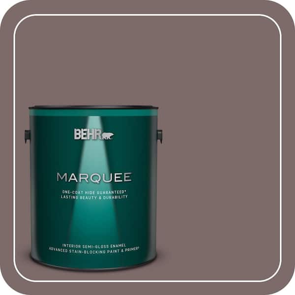 BEHR MARQUEE 1 gal. Home Decorators Collection #HDC-NT-26 Muscatel Semi-Gloss Enamel Interior Paint & Primer