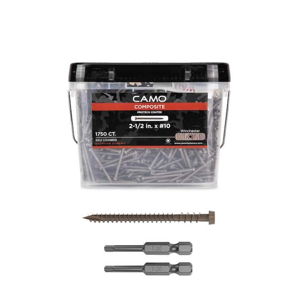 CAMO #10 2-1/2 in. Winchester Star Drive Trim-Head Composite Deck Screw (1750-Count)