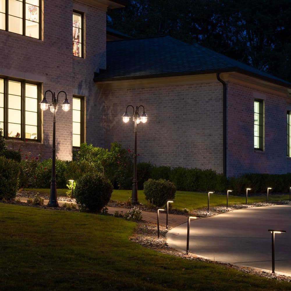 Bronze LED Solar Path Light with Adjustable Mounting Options