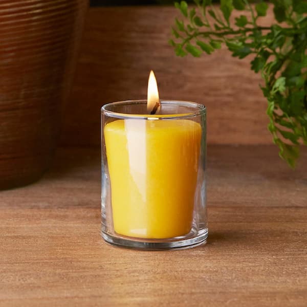 ROOT CANDLES Seeking Balance Uplift Lemon and Bergamont Scented Spa Votive  Candle (Set of 18) 16412 - The Home Depot