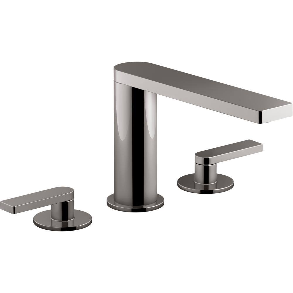 Kohler Composed 8 In Widespread 2 Handle Lever Handle Bathroom Faucet With Drain In Titanium K 5468