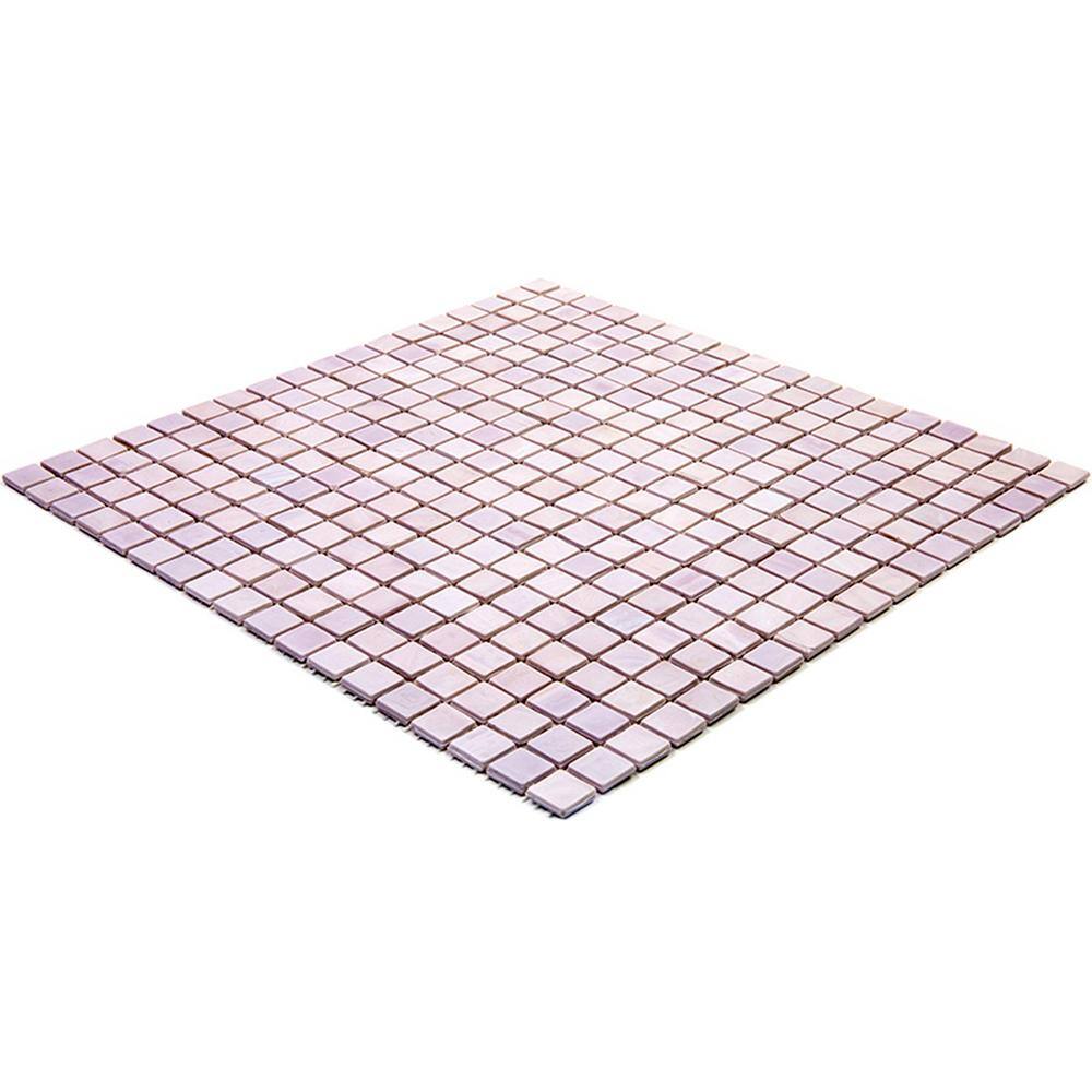 Lavender Iridescent Glass Mosaic Wall and Floor Tile