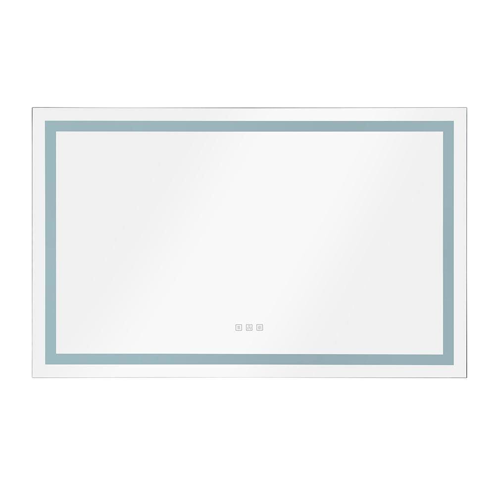 60 in. W x 36 in. H Rectangle Frameless Mirror Wall Mirror Vanity Mirror