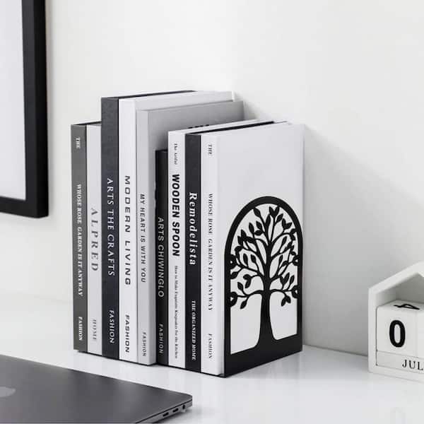 Porta Libri 3 Paia Fermalibri In Metallo,Ufficio In Reggilibri,Fermalibri Da Mensole, Per Casa, Biblioteca, Scuola, Studenti Regalo(Ciano Ferma Libri Per Libreria - 6