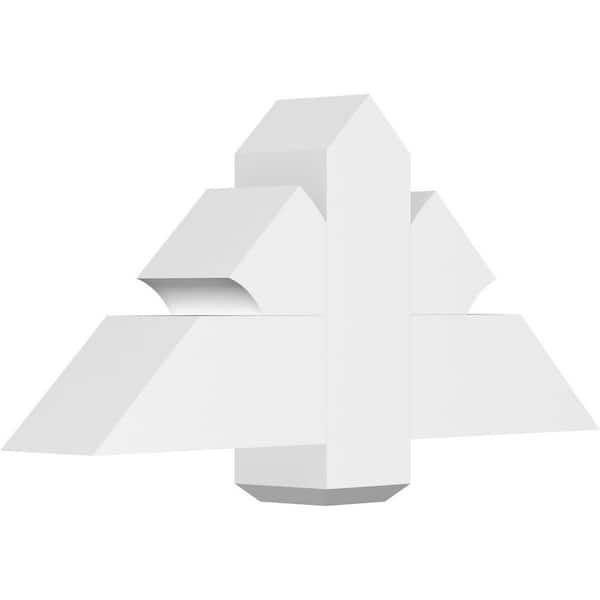Ekena Millwork Redmond 36 in. W x 16.5 in. H x 6 in. D Signature Polyurethane Bracket