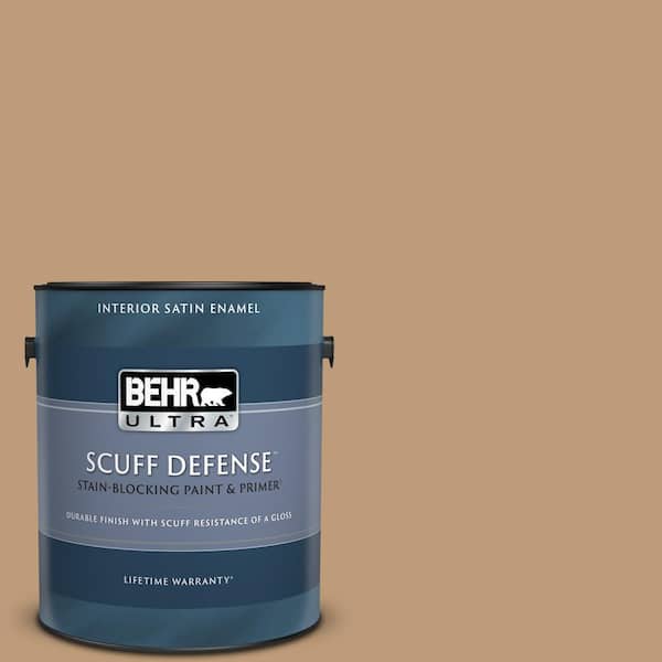 BEHR ULTRA 1 gal. #PPU4-06 Teatime Extra Durable Satin Enamel Interior Paint & Primer