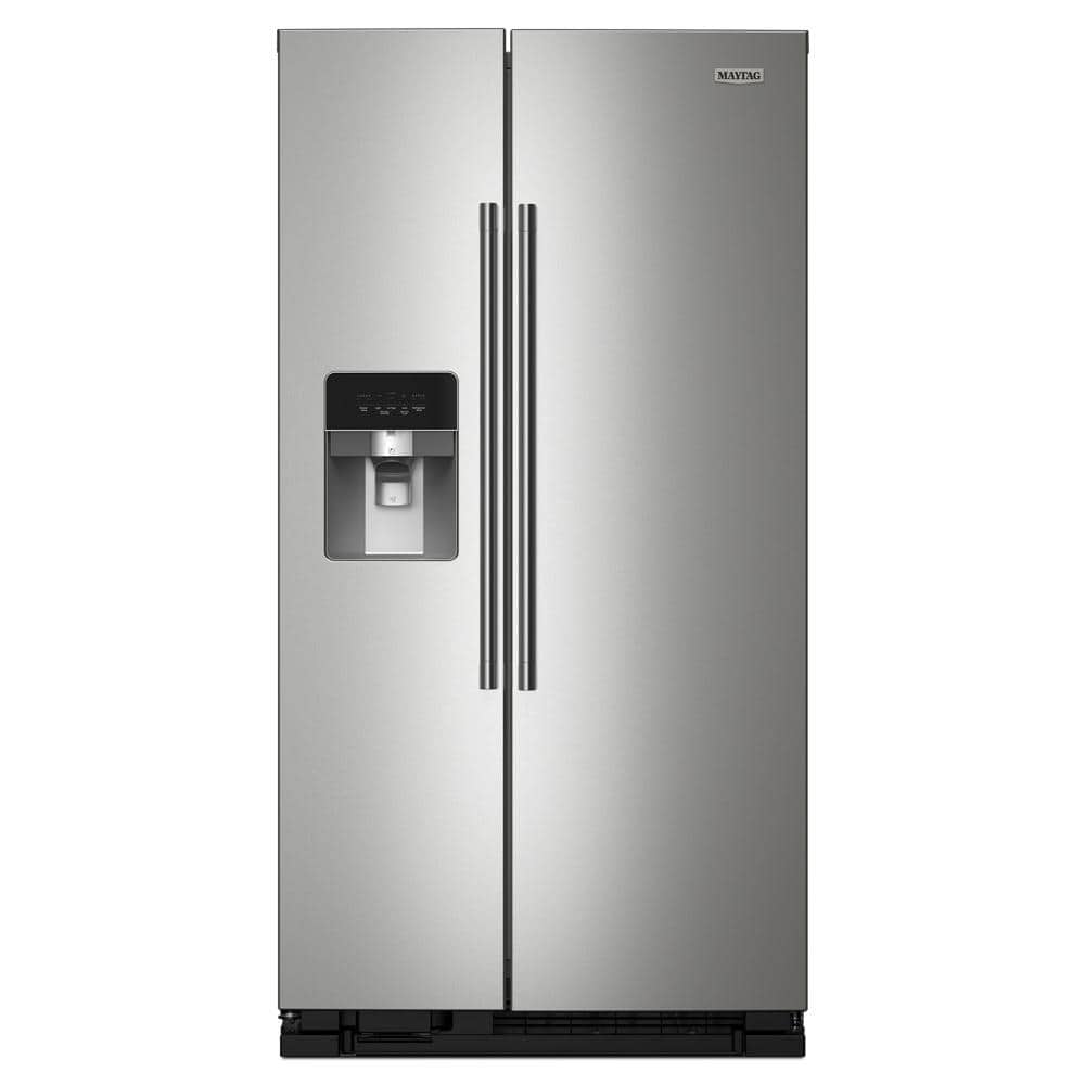 Maytag 36 in. 25 cu. ft. Side-by-Side Refrigerator in Fingerprint