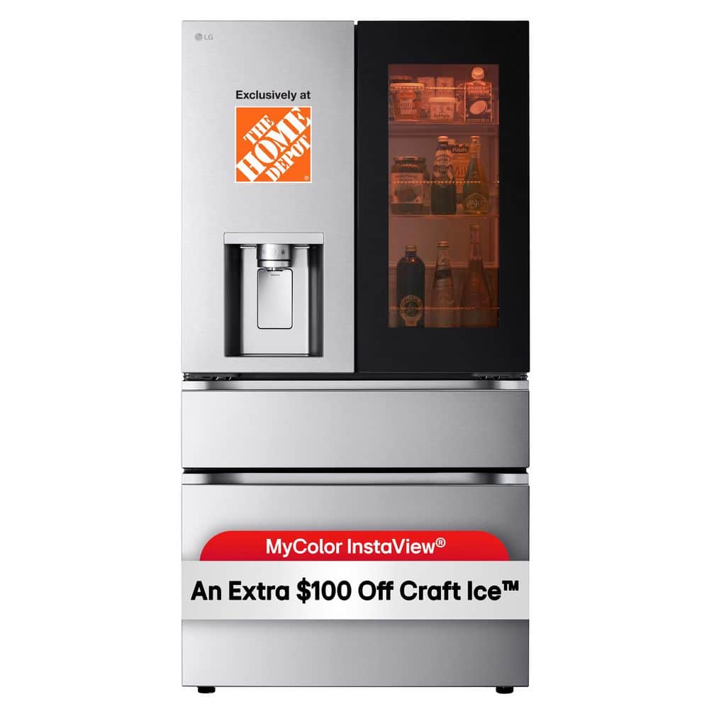 LG 29 cu. ft. SMART MyColor InstaView Standard-Depth MAX 4-Door