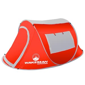 2-Person Red Sunchaser Pop-Up Tent