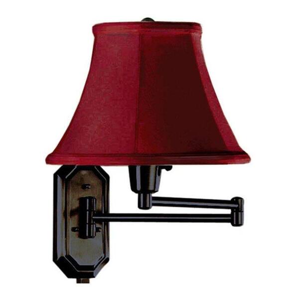 Home Decorators Collection 1-Light Oil-Rubbed Bronze Swing-Arm Lamp