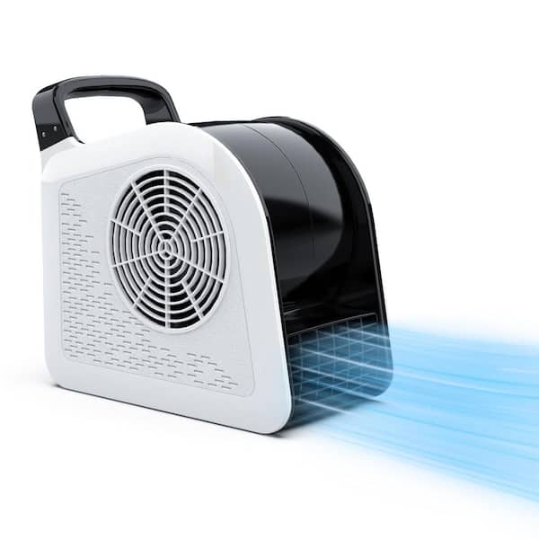 12 in. 3 Speeds Portable High Velocity Blower Fan in. White, Floor Fan with 185°Adjustable Head, 355 CFM