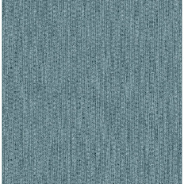 A-Street Prints Chiniile Blue Linen Texture Wallpaper Sample 2948 ...