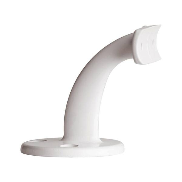 Unbranded 3 in. Aluminum White Offset Handrail Bracket