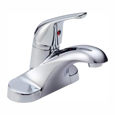 Foundations 4 in. Centerset Single-Handle Bathroom Faucet in Chrome