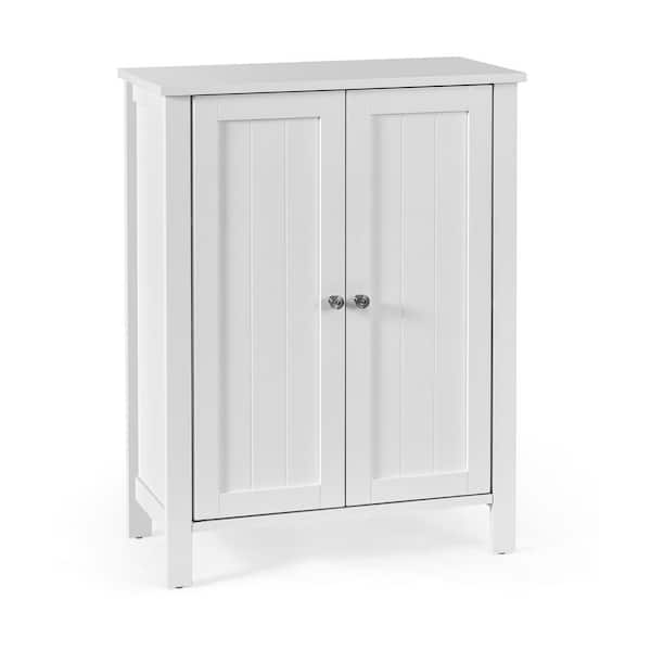 24 in. W x 12 in. D x 32 in. H White Bathroom Linen Cabinet