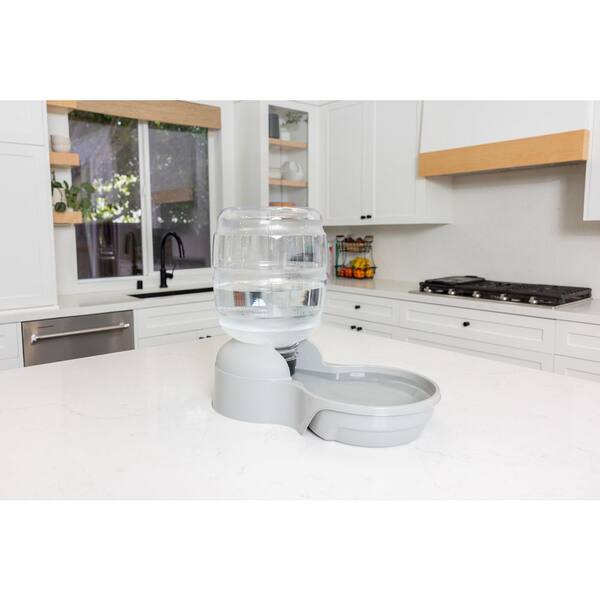 Aspen Pet Bleached Linen Gravity Dog or Cat Waterer 24578