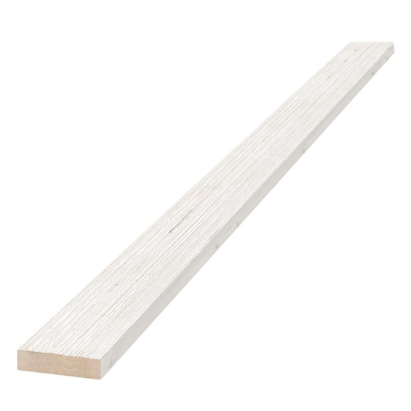 Unbranded 1 in. x 4 in. x 8 ft. Weathered Barn Wood White Pine Trim Board