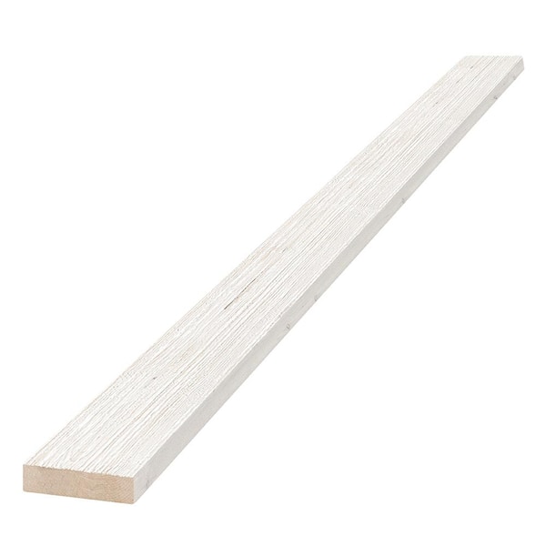 Edge 1 in. x 4 in. x 8 ft. Weathered Barn Wood White Pine Trim Board