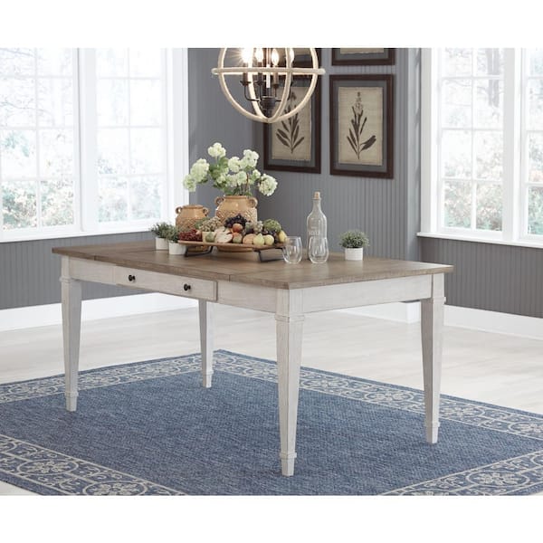 Signature DESIGN BY ASHLEY Skempton Brown Wood 36 in. 4 Legs Dining Tables 6-Seats