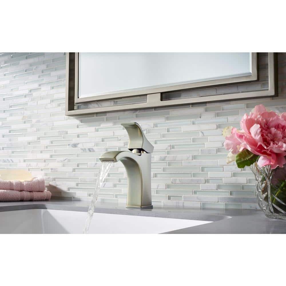 Venturi Spot Defense Brushed Nickel Single Hole Bathroom Faucet