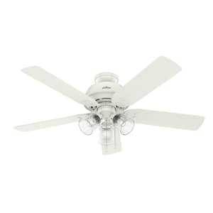 River Ridge 52 in. Indoor/Outdoor Fresh White Ceiling Fan with Light Kit