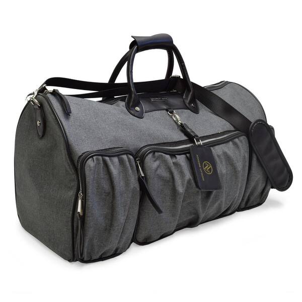 ADRIENNE VITTADINI The 2-Tone Collection 11 in. Black Lightweight Duffel Bag