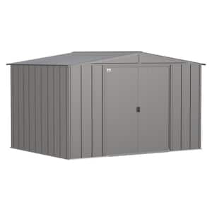 Classic 10 ft. W x 8 ft. D Charcoal Steel Storage Shed