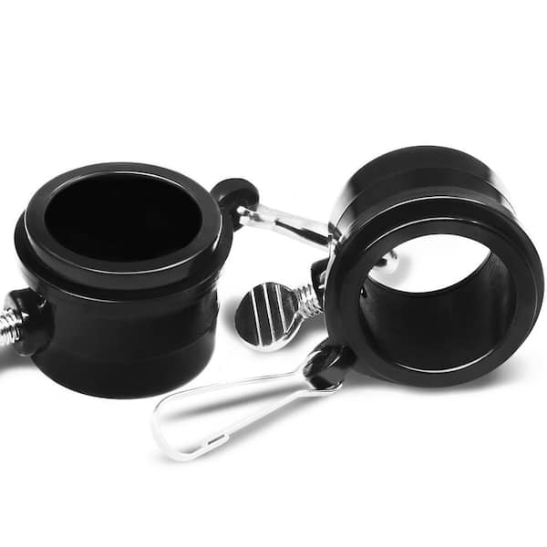 1 in. Dia Tangle Free Flagpole Mounting Ring Clip Rotating with Metal Clips (2-Piece)