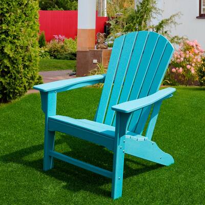 36 22 In Composite Adirondack Chairs, Teal Adirondack Chairs Home Depot Plastic