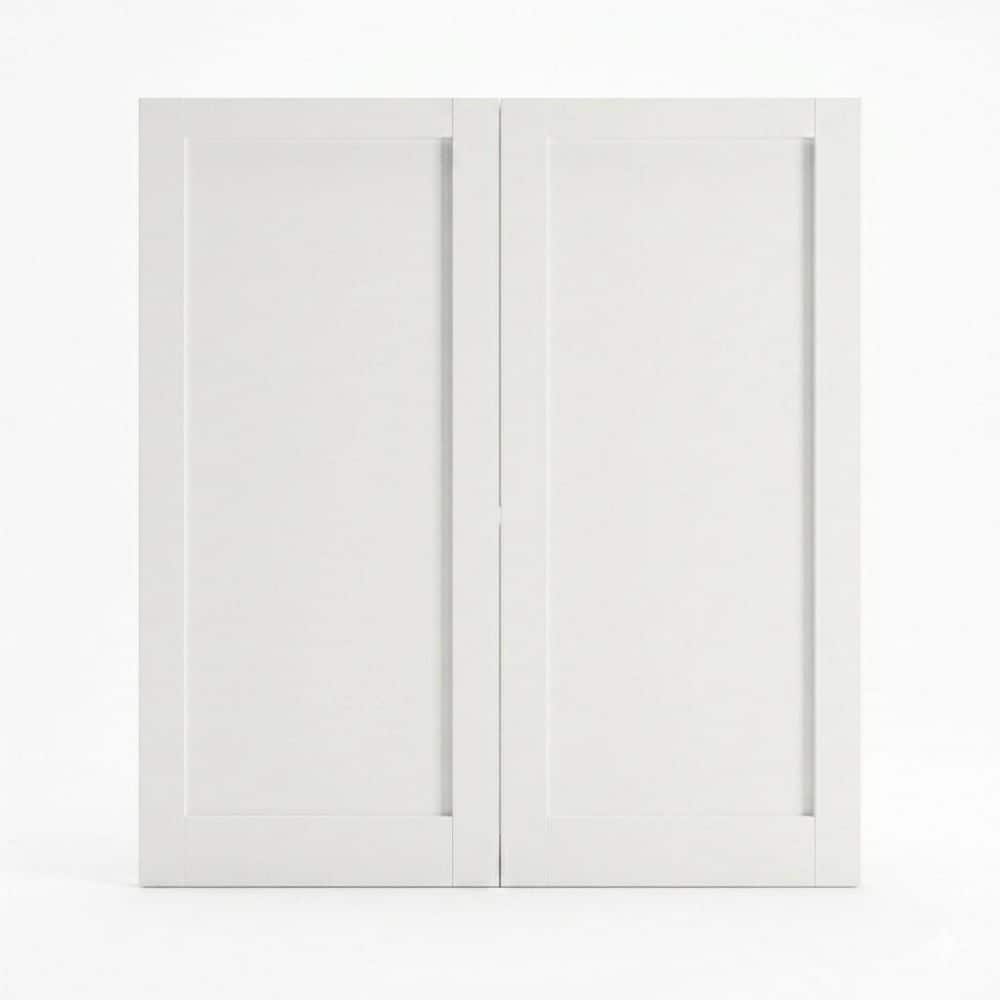 40 in x 80 in. (Double 20 in.) 1-Panel Solid Core Shaker White Primed Composite MDF Wood Interior Door Slab price history on PriceWatchPro