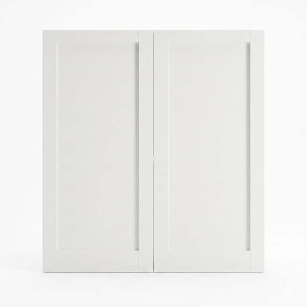 eightdoors 32 in. x 80 in. x 1-3/8 in. Shaker White Primed 2-Panel