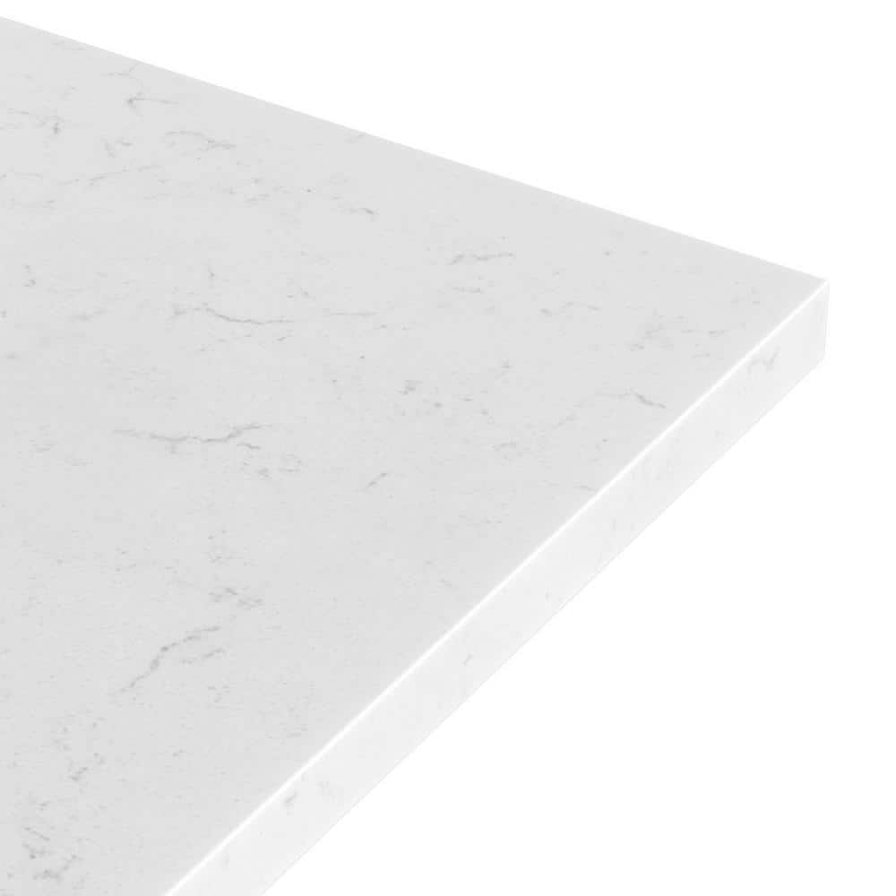 Hutton 48" Gray Wall-Mount Vanity with Carrara Quartz Top